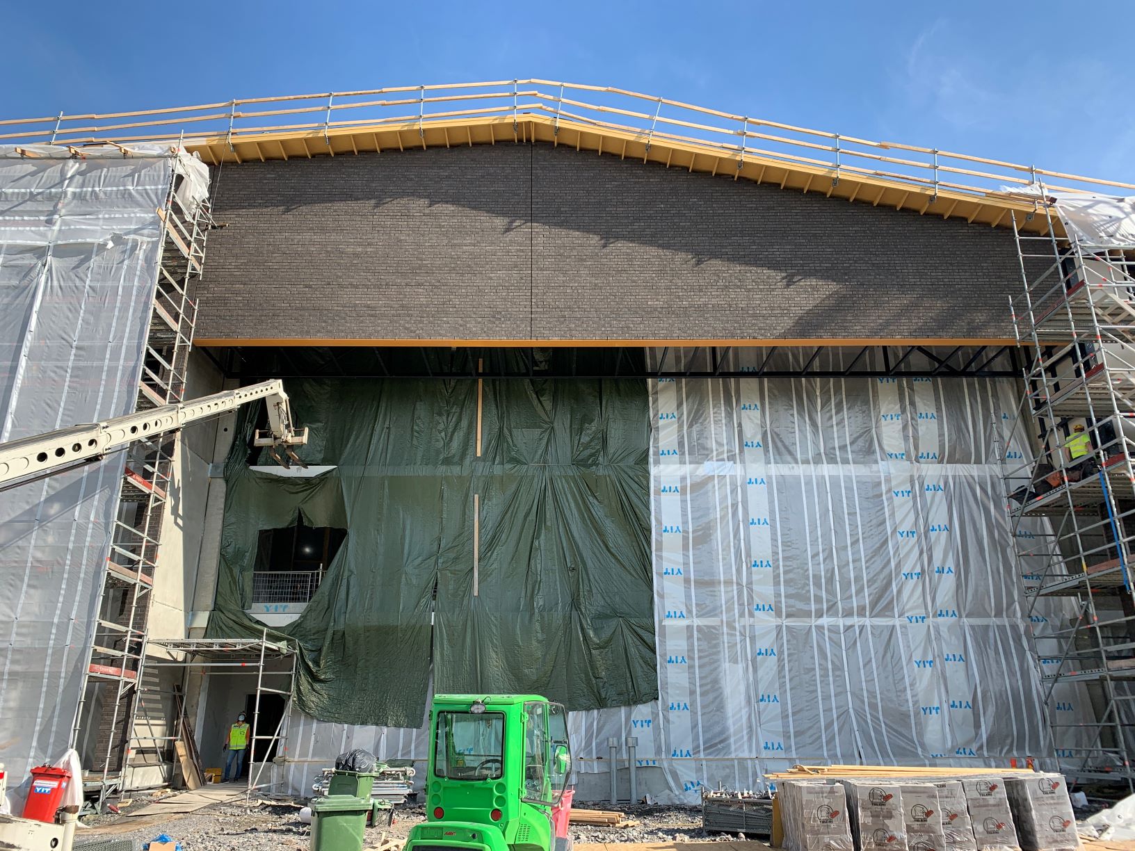 Nauriskasken koulun työmaan kuukausitiedote 2.6.2021