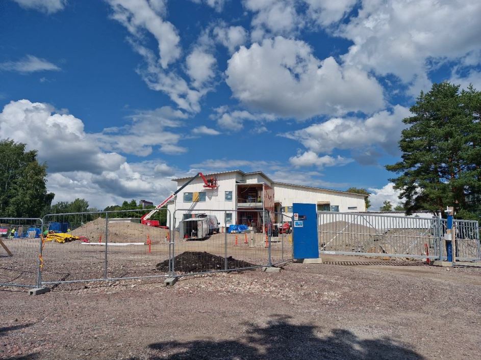 Perkkaan päiväkoti Työmaatiedote 9.8.2023