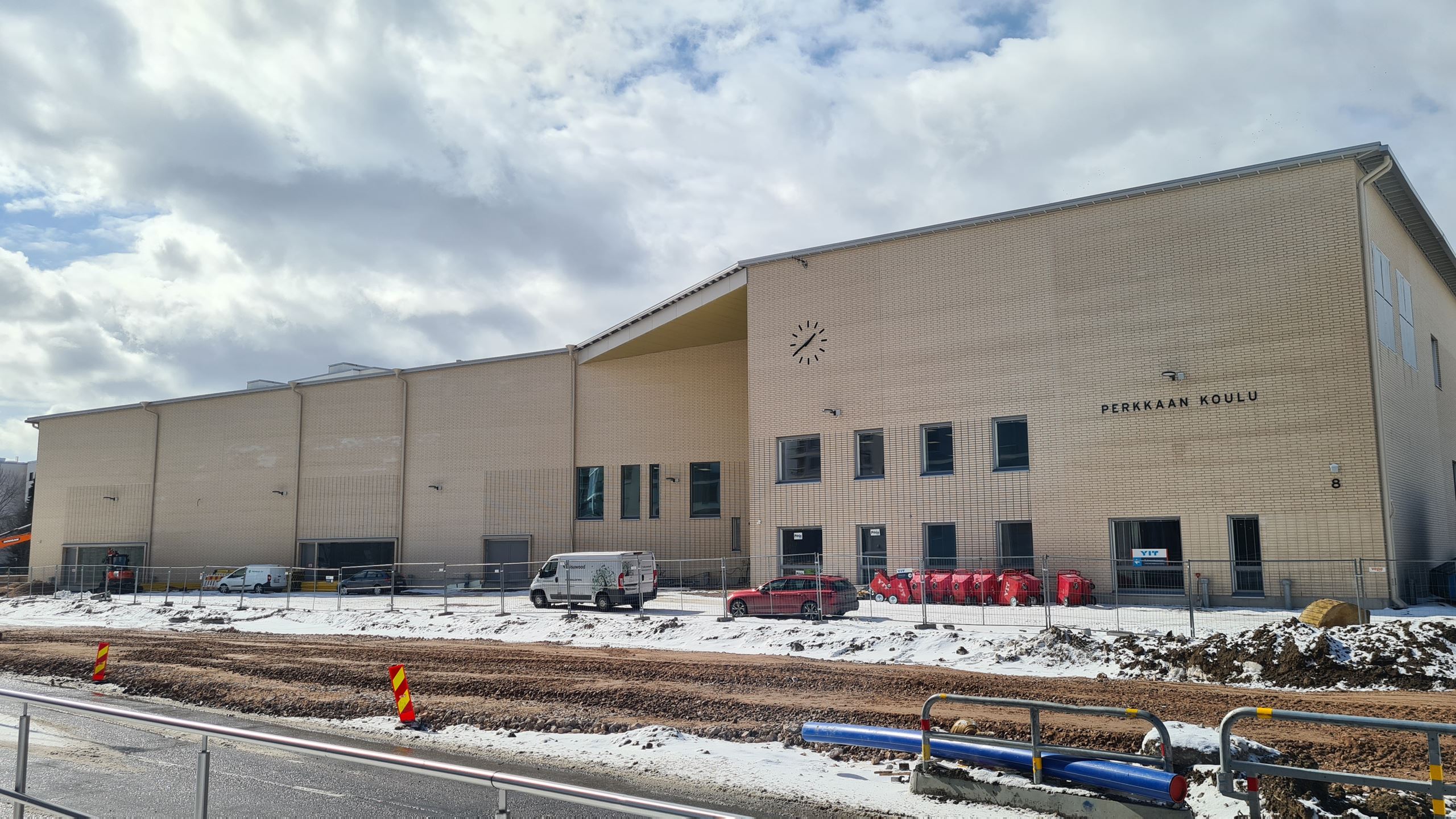 Perkkaan koulu työmaatiedote 29.4.2022