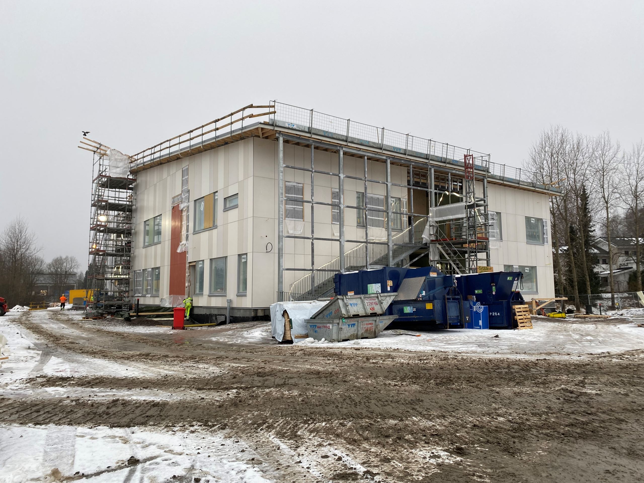 Nöykkiönniityn päiväkodin työmaatiedote 27.1.2022