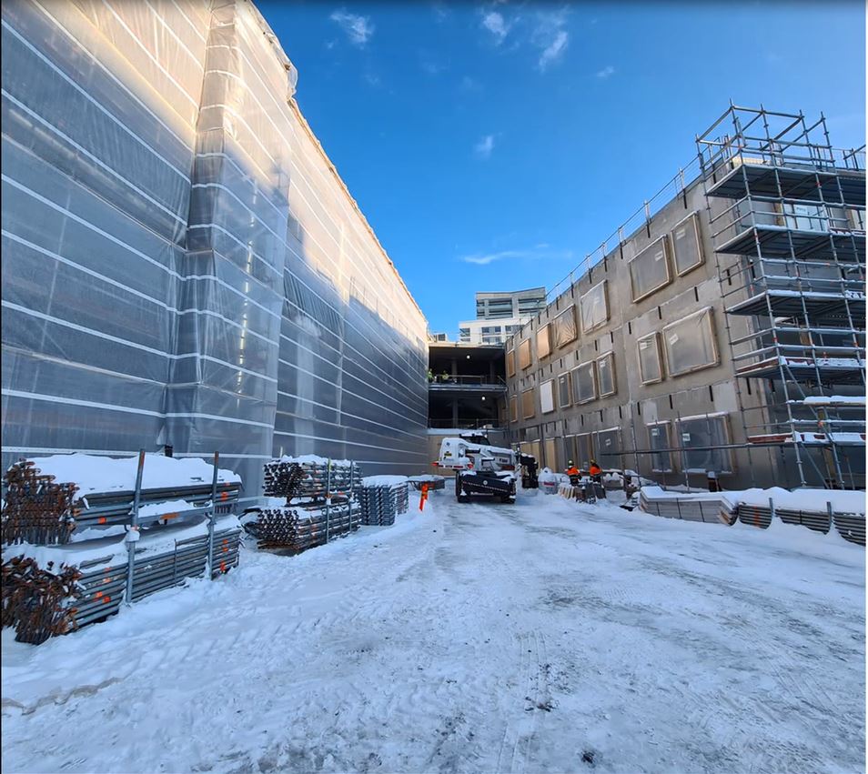 Perkkaan koulun työmaatiedote 1.3.2021