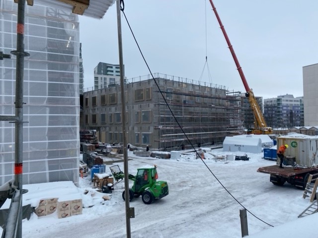 Perkkaan koulun työmaatiedote 1.2.2021