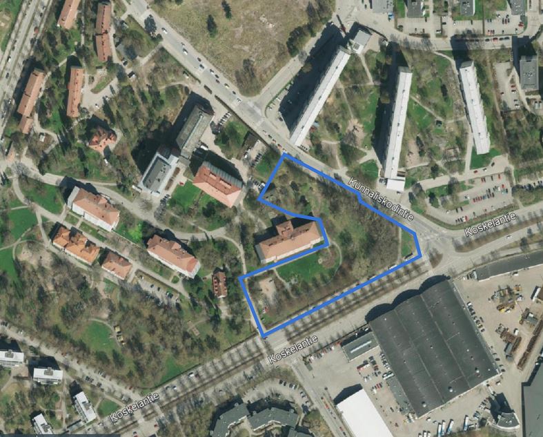 Koskelan kortteli työmaa-alue Koskelan kortteli työmaa-alue